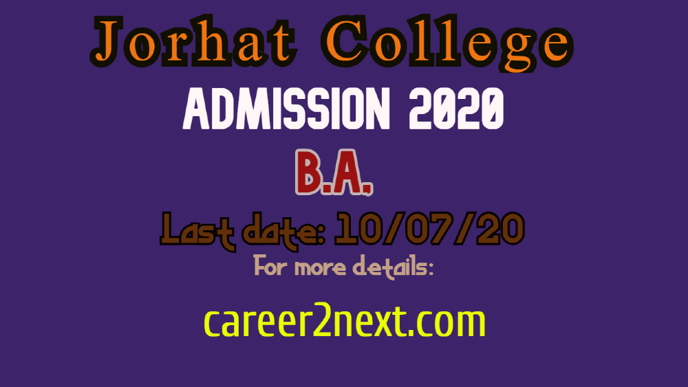 Jorhat college admission 2020
