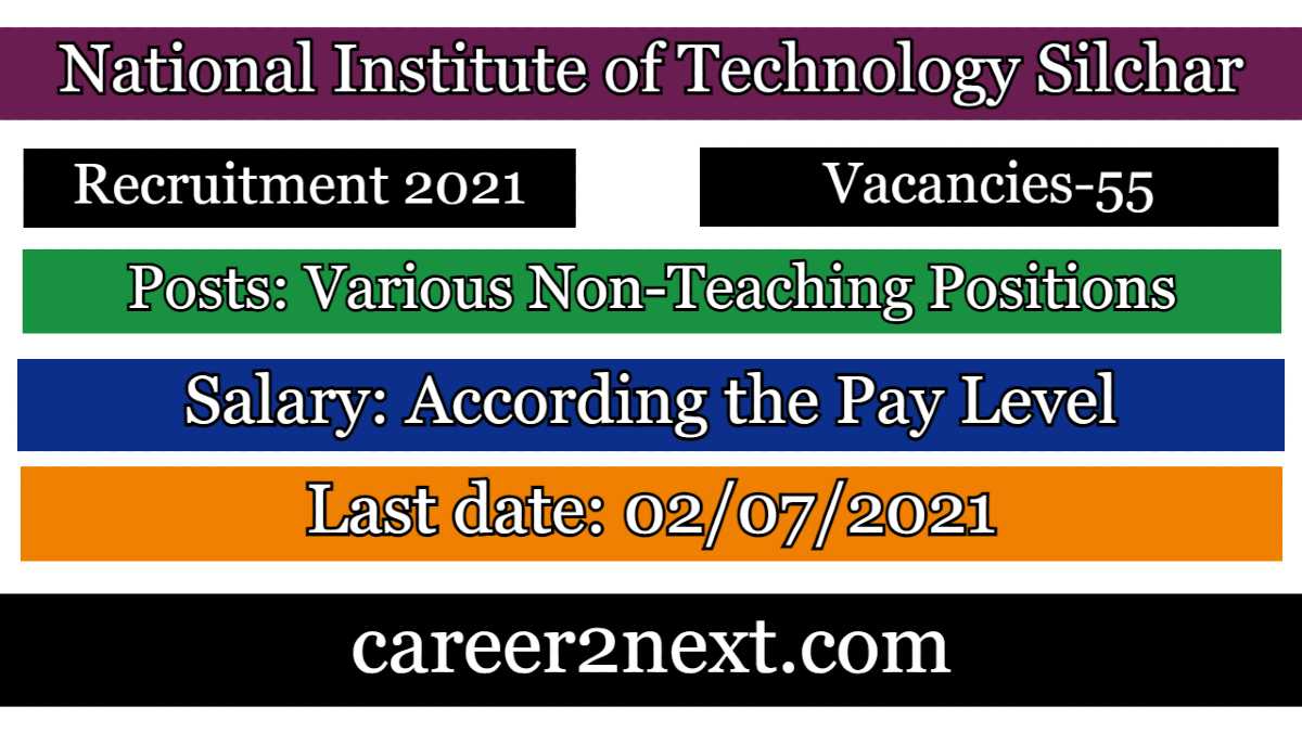 NIT Silchar 外室白莲手册 2021-Non Teaching Positions