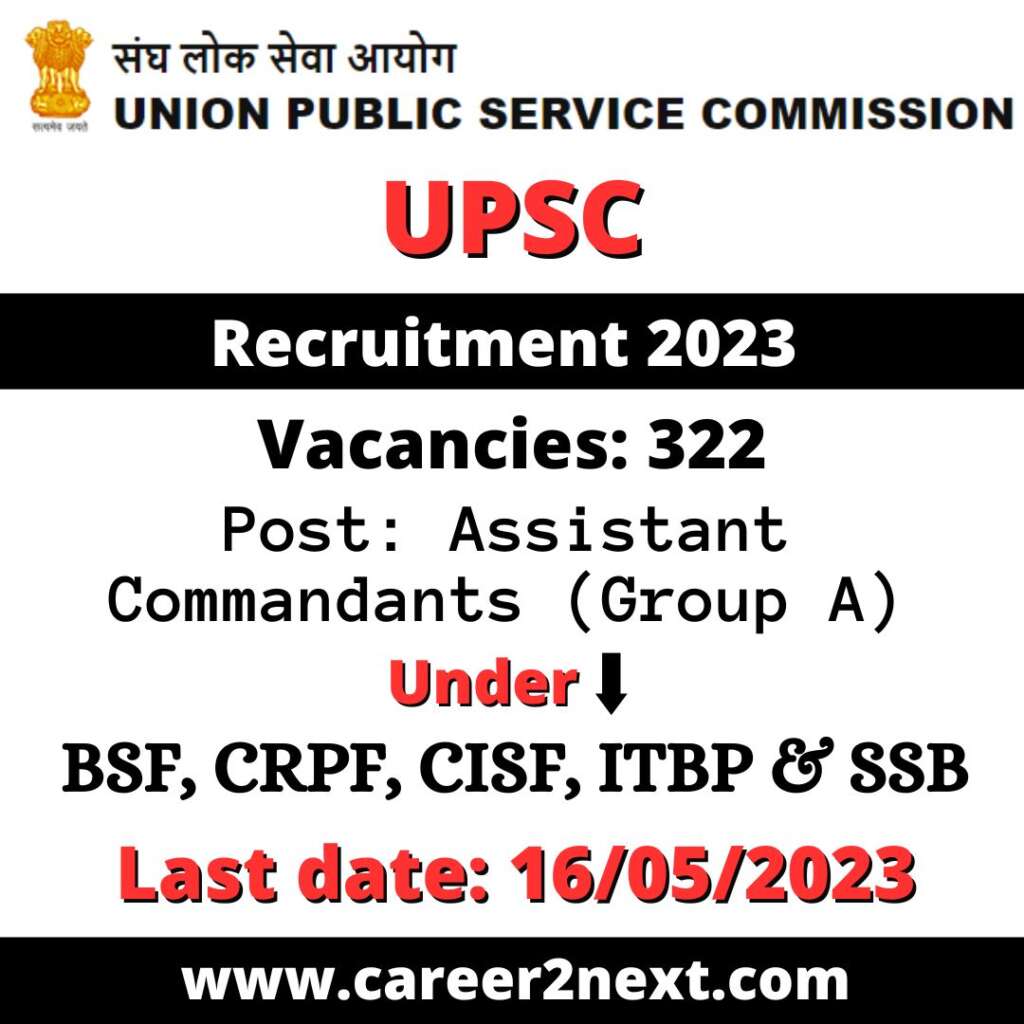 UPSC CAPF 东西向洞 2023