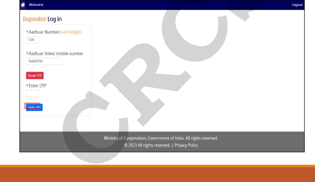 CRCS Refund Portal Apply online Process