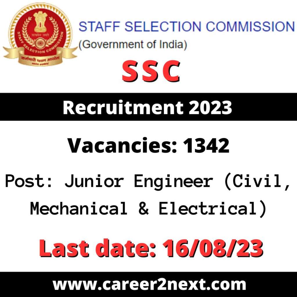 SSC Junior Engineer 巴巴影视 2023