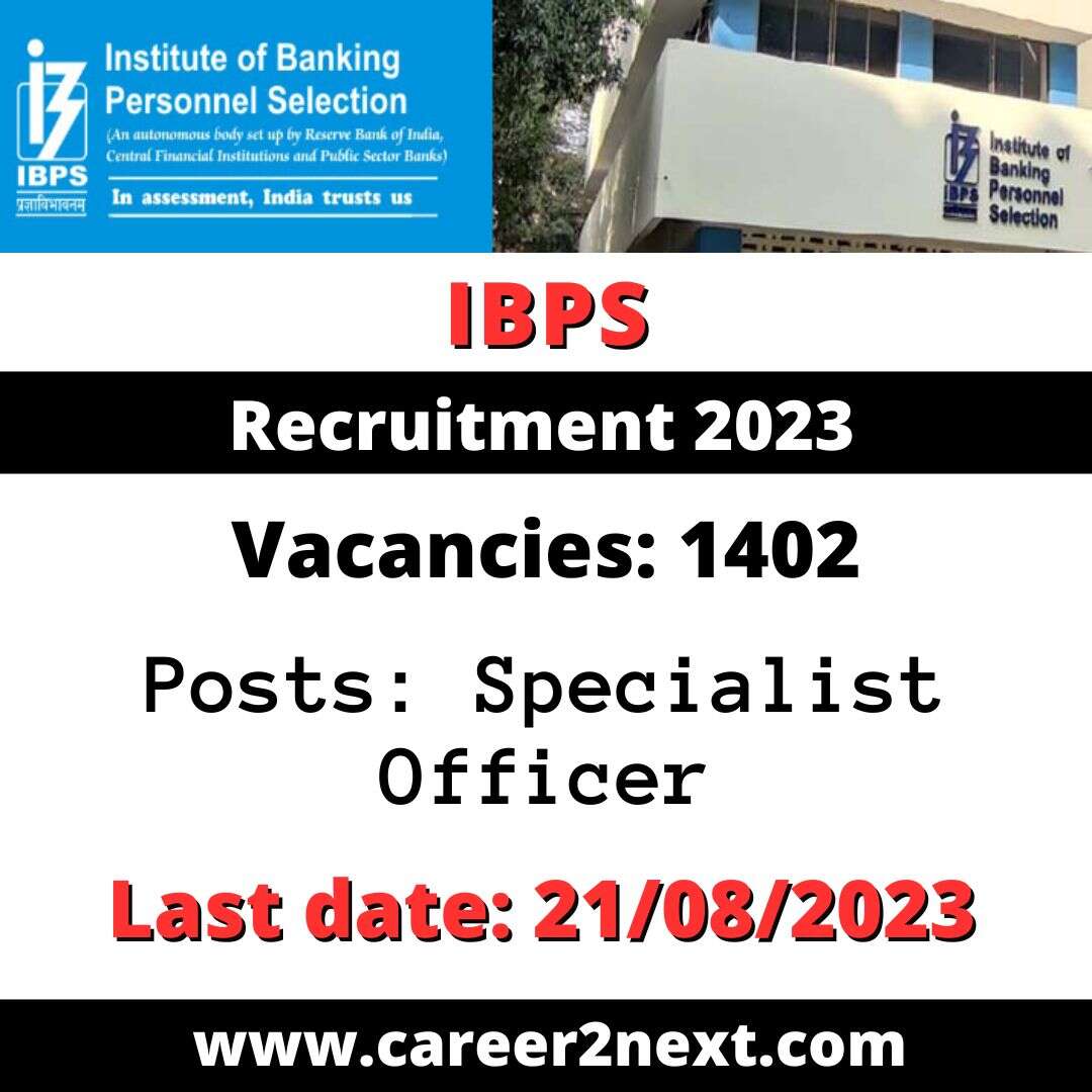 IBPS Specialist Officer interesting 2023