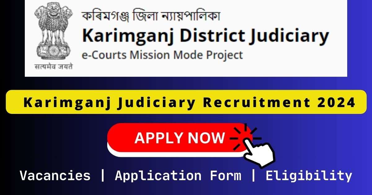 Karimganj Judiciary 水桶理论 2024 | 02 Lower Division Assistant Posts